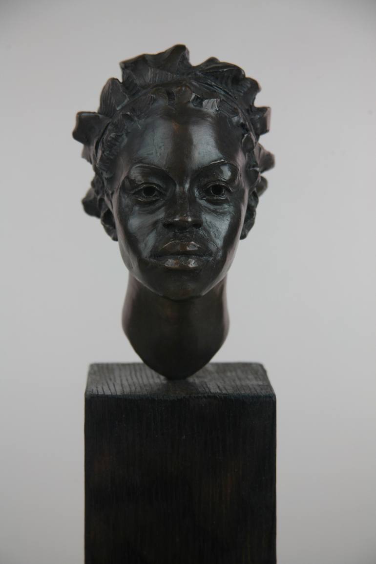 Original Figurative Portrait Sculpture by Andrzej Szymczyk