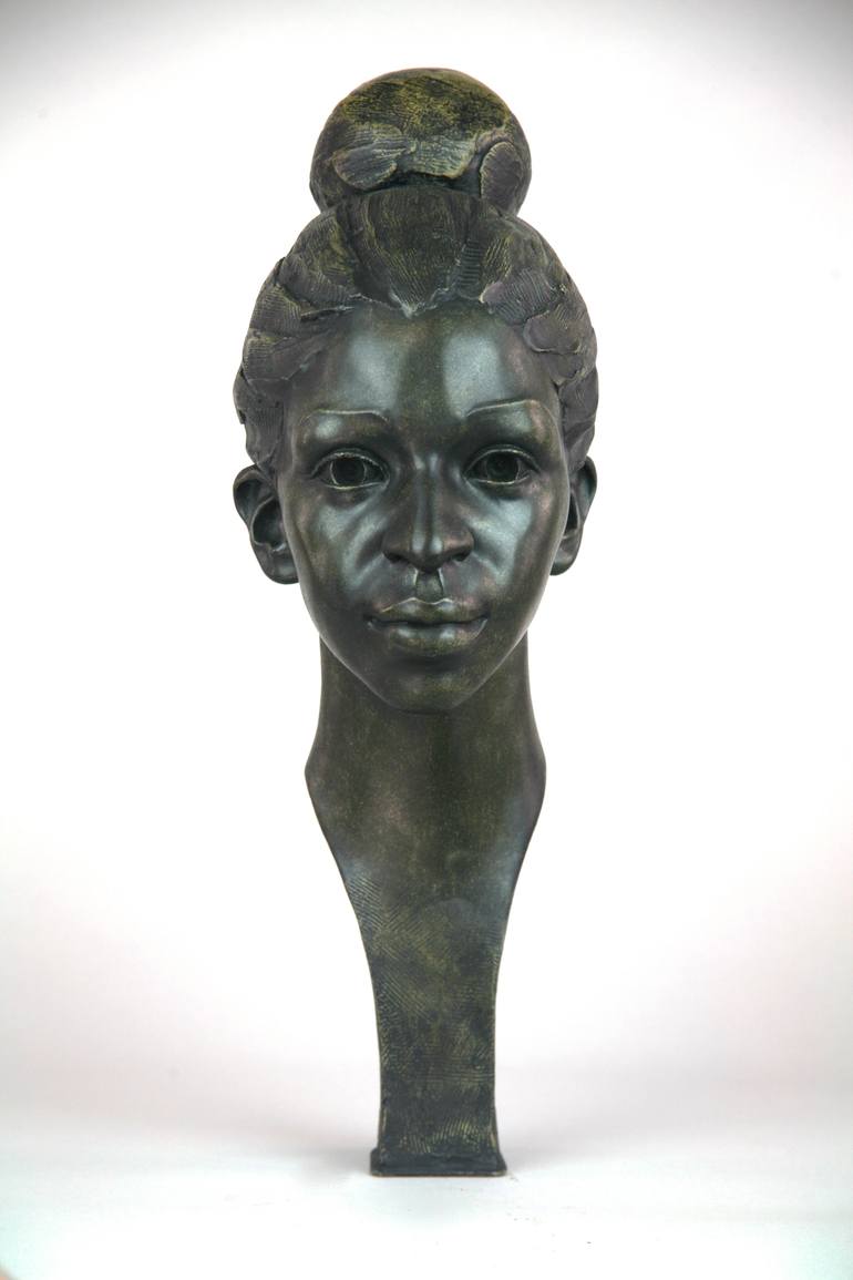 Original Figurative Portrait Sculpture by Andrzej Szymczyk