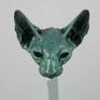Sphinx Cat Head, part of Sphinx Cat Cycle, 2015, Bronze, H:15cm, W:13cm, L:10cm (H for on wall hanging piece - without leg base), limited edition of 15,
Feel free to ask questions and see more images of this work on my website andrewsculpture.com. You can also see behind the scenes of making and connect with me on instagram: @andrewsculpture