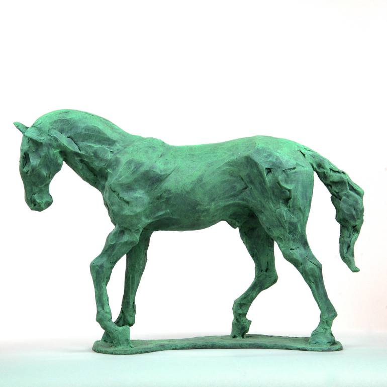 Original Figurative Horse Sculpture by Andrzej Szymczyk