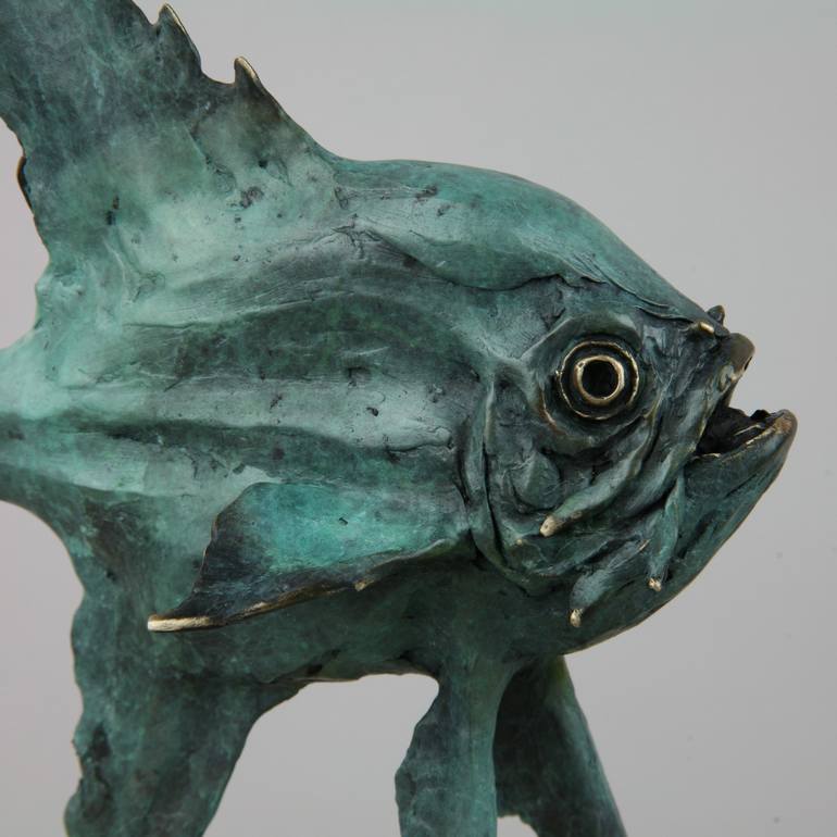 Original Figurative Fish Sculpture by Andrzej Szymczyk