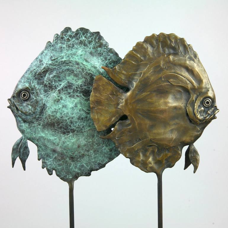 Original Figurative Fish Sculpture by Andrzej Szymczyk