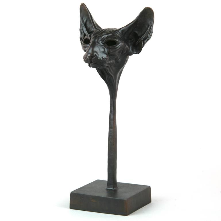 Original Figurative Cats Sculpture by Andrzej Szymczyk