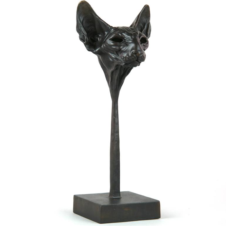 Original Figurative Cats Sculpture by Andrzej Szymczyk