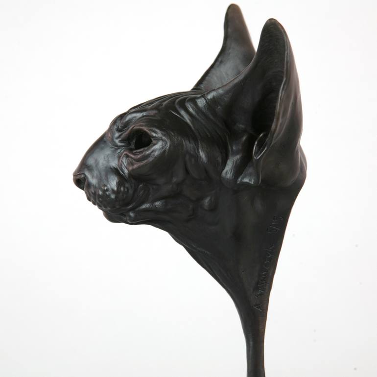 Original Figurative Cats Sculpture by Andrzej Szymczyk