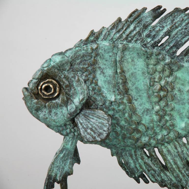 Original Figurative Fish Sculpture by Andrzej Szymczyk