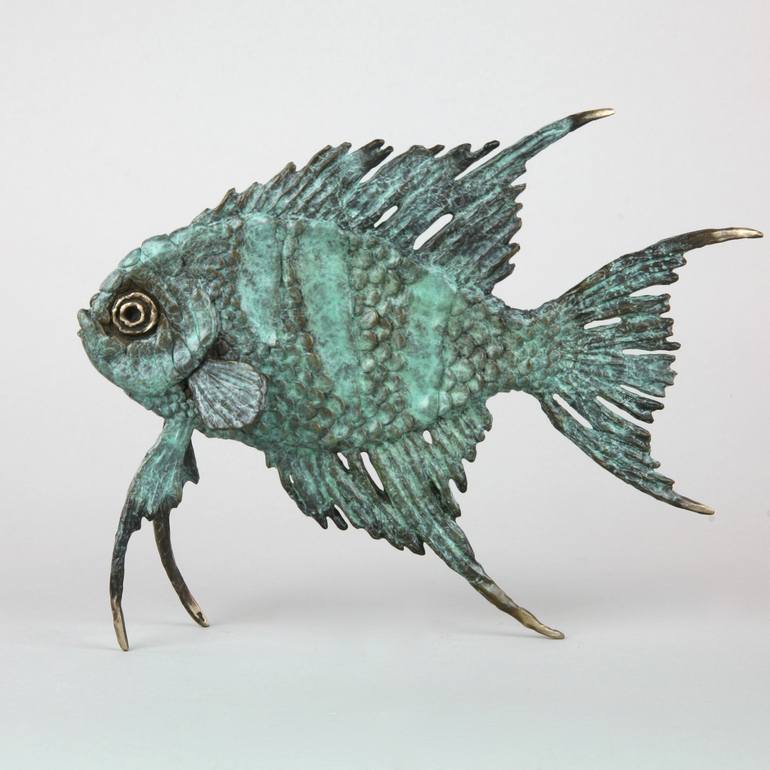 Original Figurative Fish Sculpture by Andrzej Szymczyk