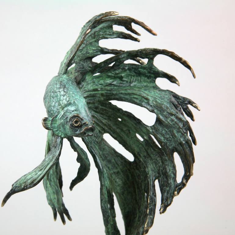 Original Figurative Fish Sculpture by Andrzej Szymczyk