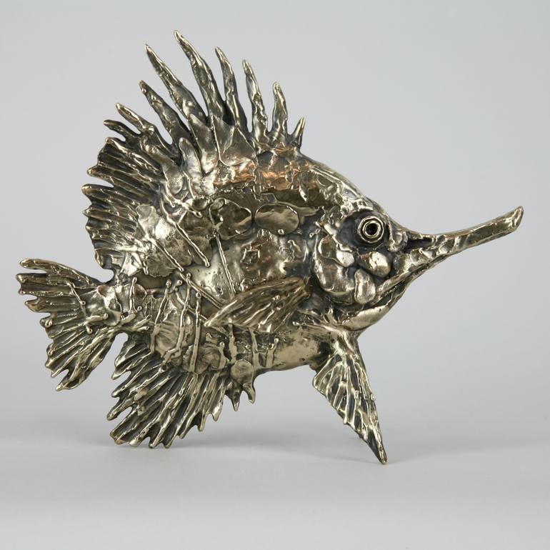 Original Art Deco Fish Sculpture by Andrzej Szymczyk