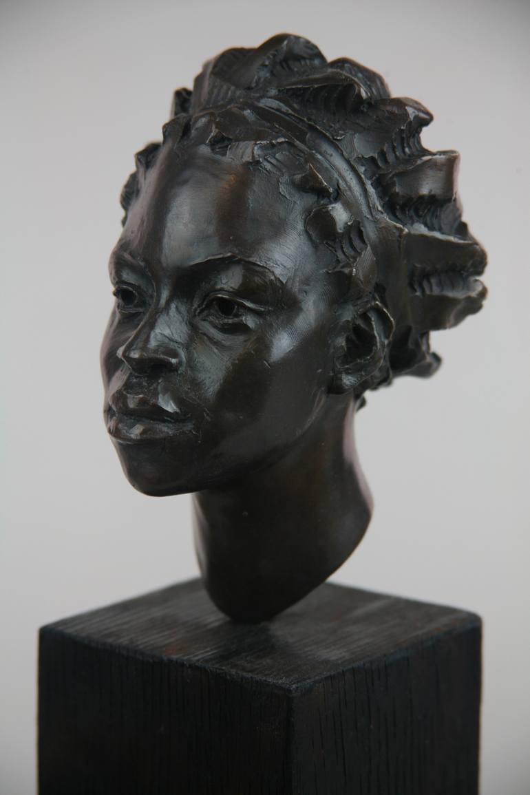 Original Figurative Portrait Sculpture by Andrzej Szymczyk