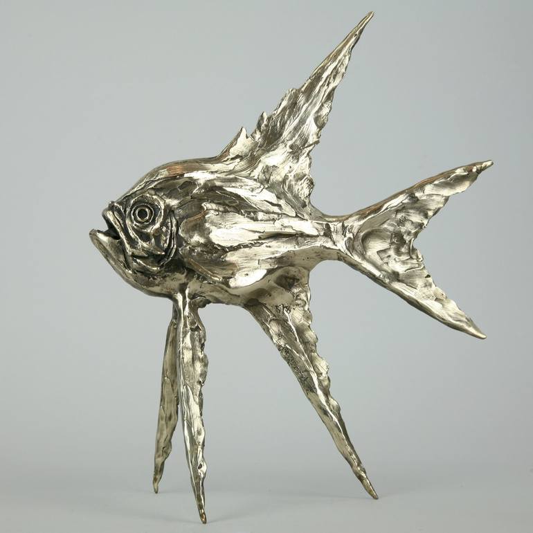 Original Figurative Fish Sculpture by Andrzej Szymczyk