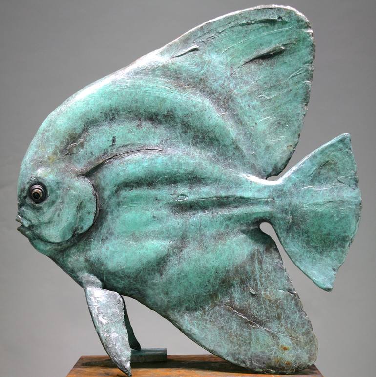 Original Figurative Fish Sculpture by Andrzej Szymczyk