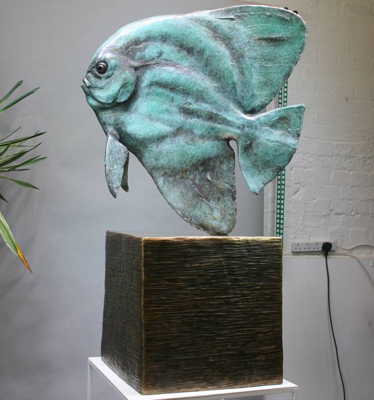 Original Figurative Fish Sculpture by Andrzej Szymczyk