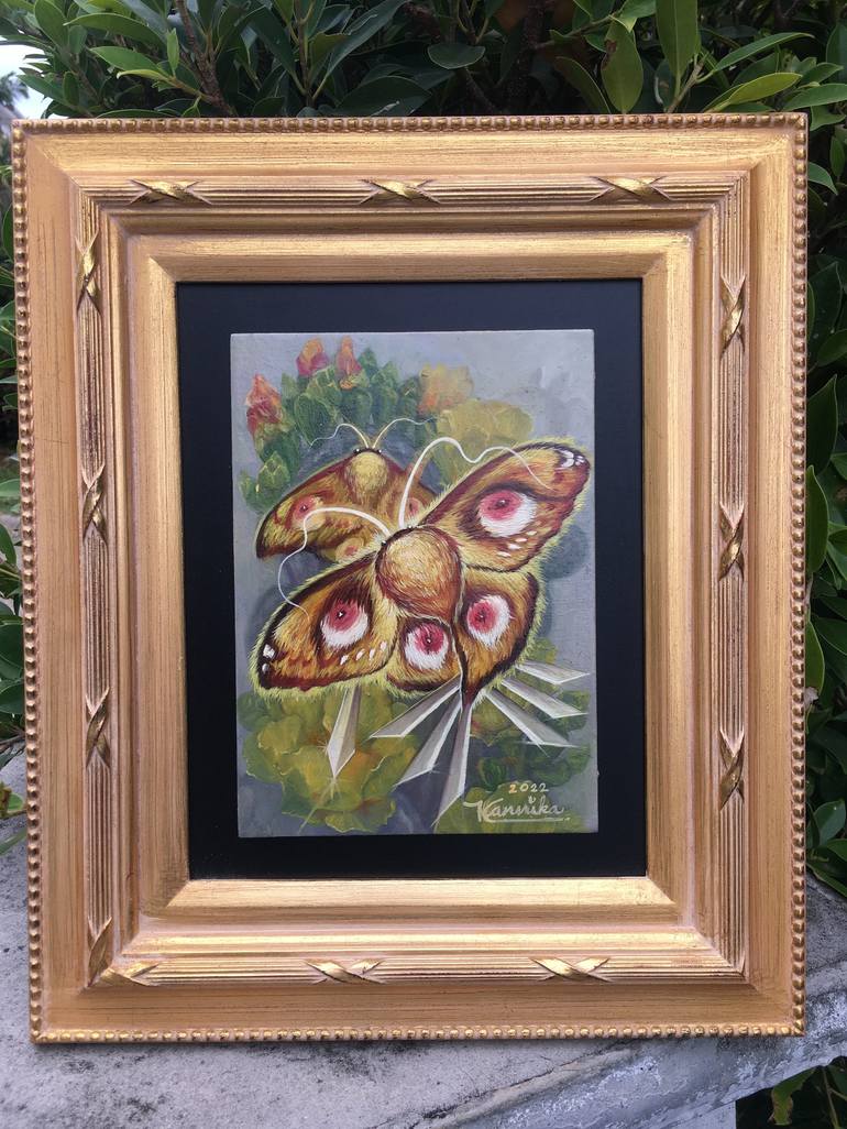 Original Fine Art Animal Painting by Kannika Jansuwan