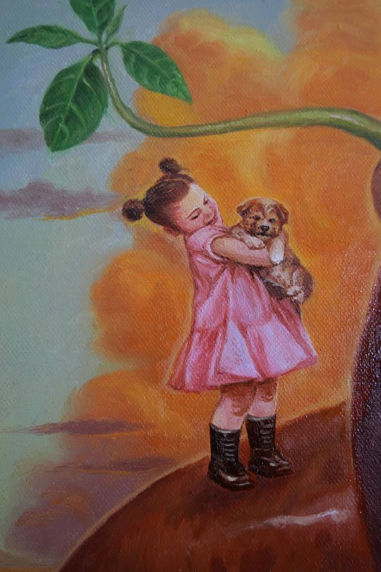 Original Figurative Animal Painting by Kannika Jansuwan