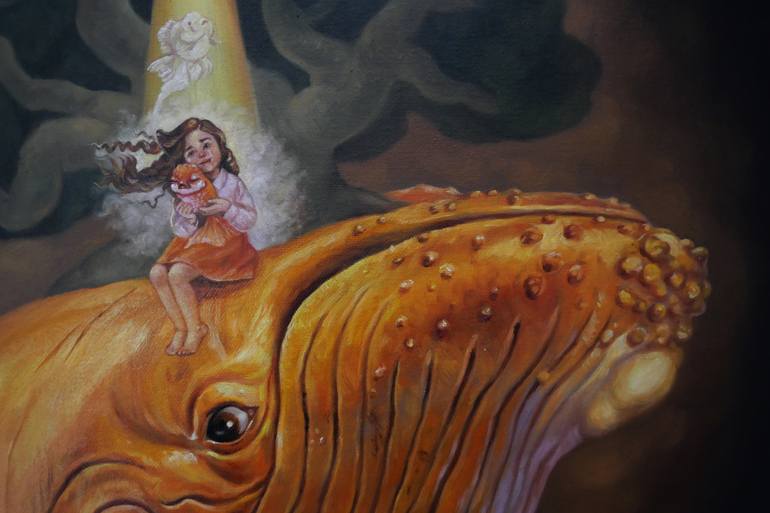 Original Conceptual Animal Painting by Kannika Jansuwan