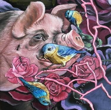 Original Conceptual Animal Paintings by Kannika Jansuwan