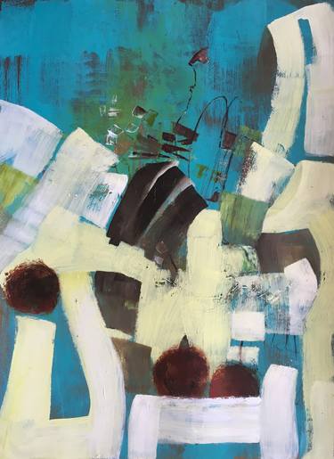 Original Abstract Expressionism Abstract Paintings by Michele Tragakiss