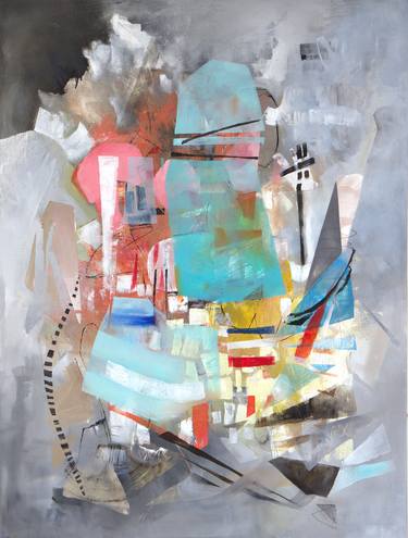 Original Abstract Expressionism Abstract Paintings by Michele Tragakiss