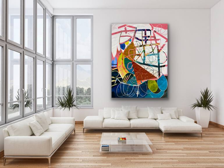 Original Abstract Painting by Michele Tragakiss