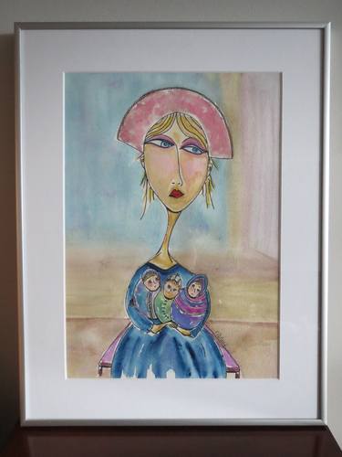 Print of Figurative Family Paintings by dianne pollock