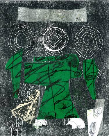 Original Abstract Expressionism Abstract Printmaking by Veronica Dragnef