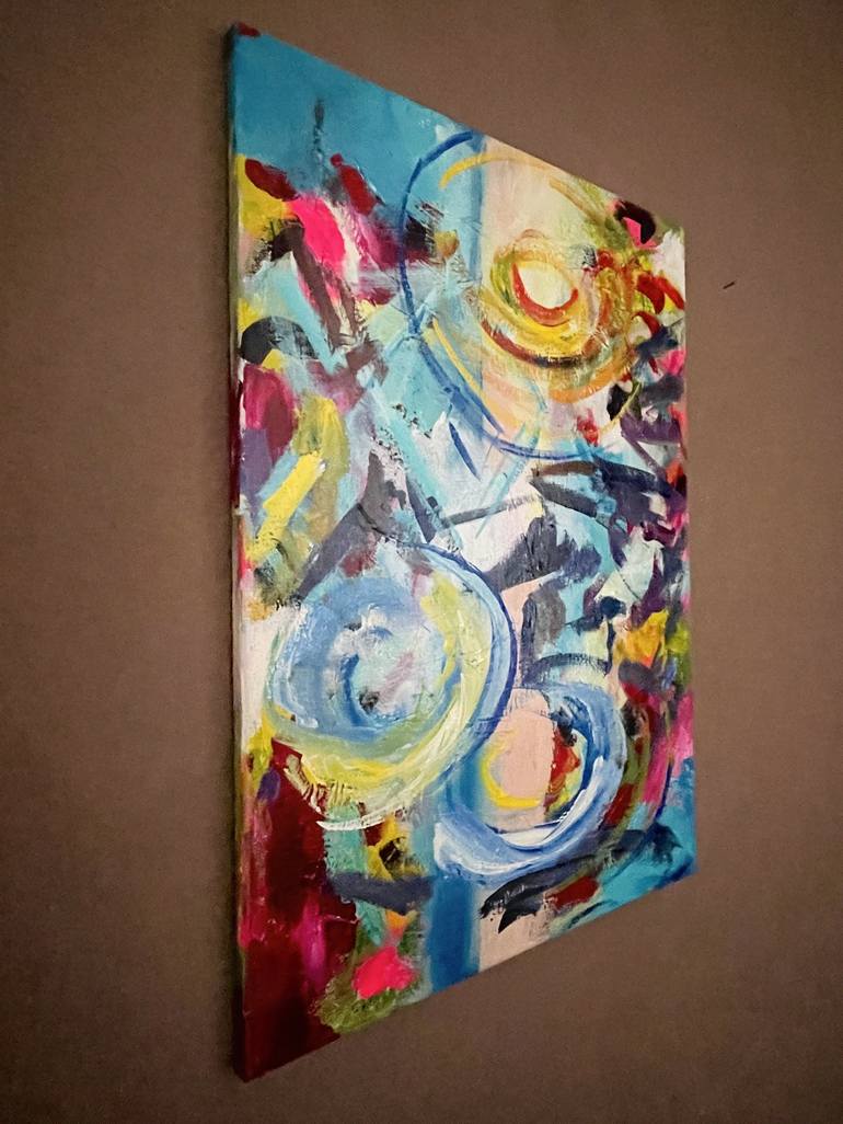 Original Abstract Expressionism Abstract Painting by Cathrin Gressieker