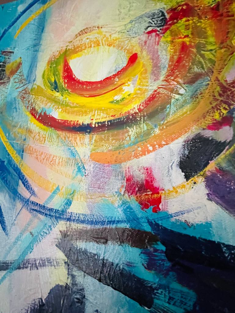 Original Abstract Expressionism Abstract Painting by Cathrin Gressieker