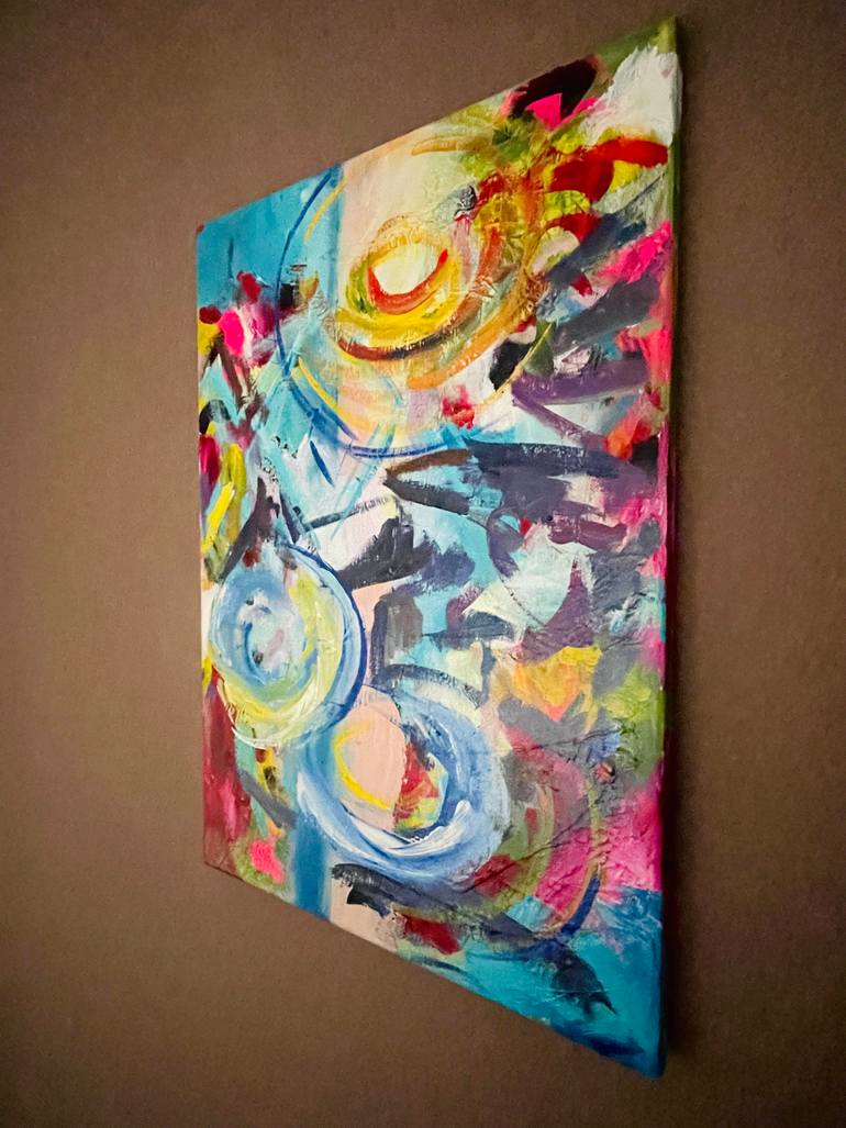 Original Abstract Expressionism Abstract Painting by Cathrin Gressieker