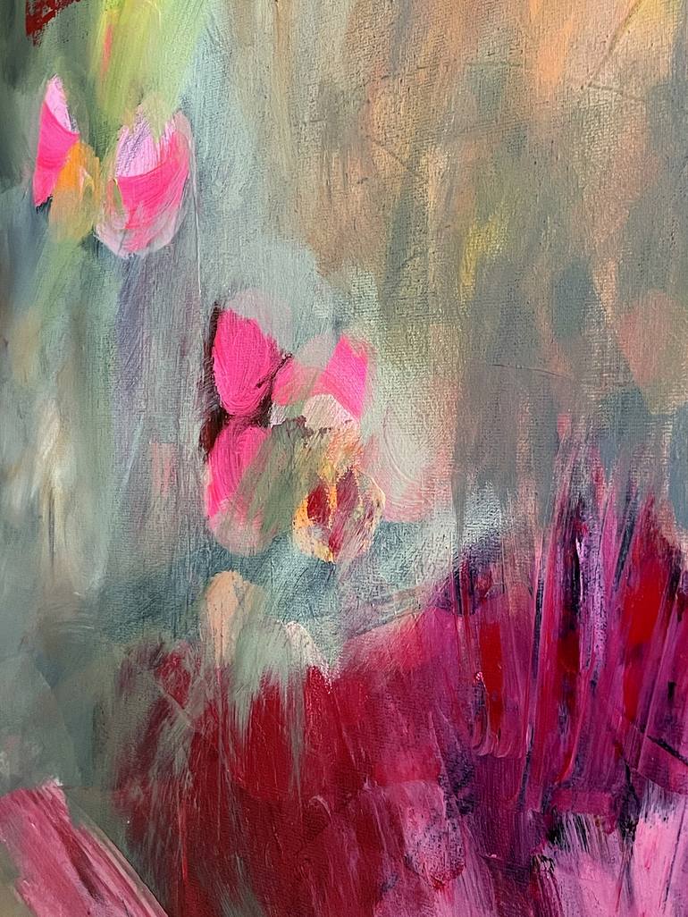 Original Expressionism Floral Painting by Cathrin Gressieker