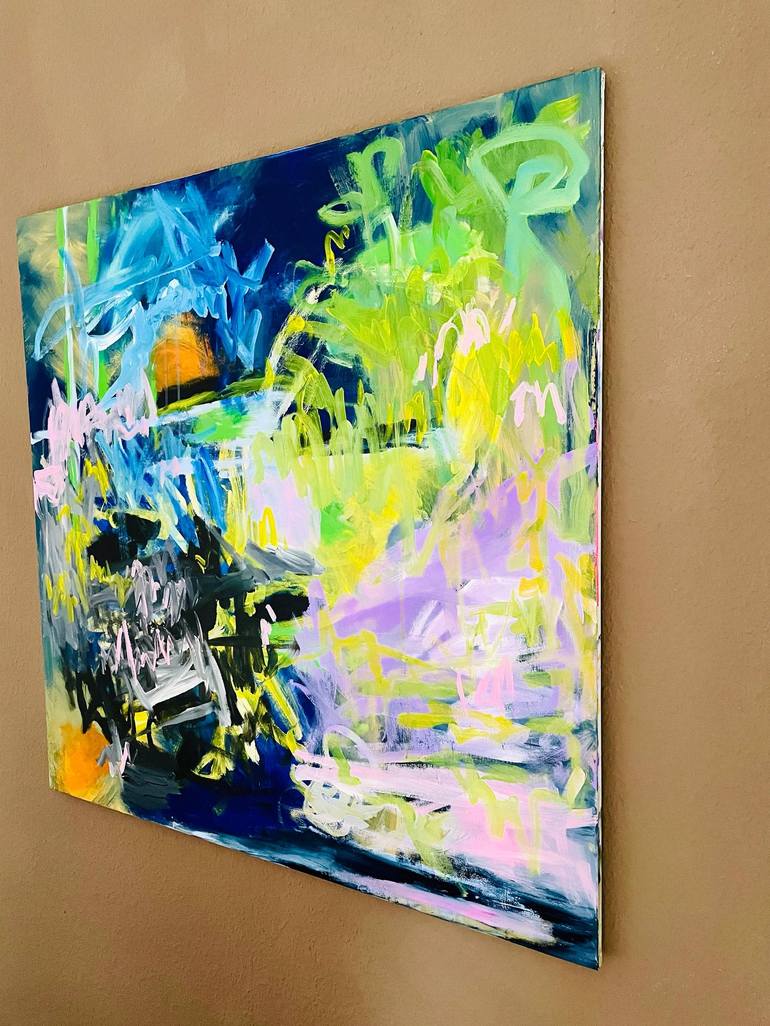 Original Abstract Expressionism Abstract Painting by Cathrin Gressieker