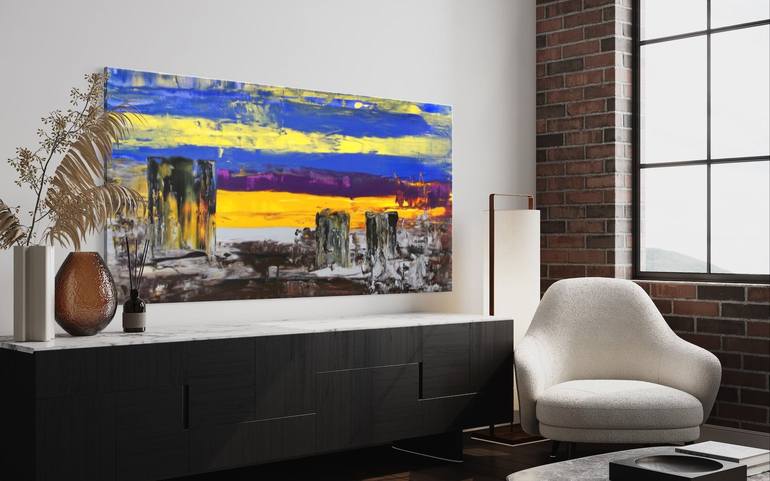 Original Abstract Expressionism Abstract Painting by William Stern