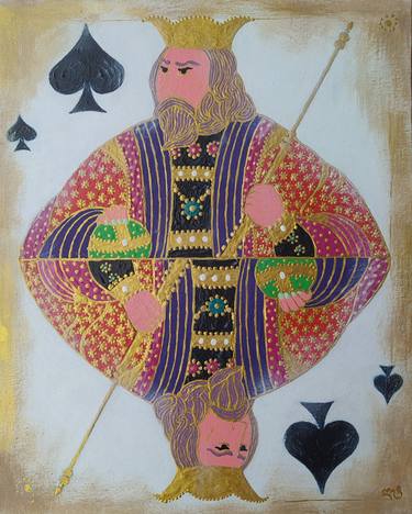 King. Old Card of Spades. thumb