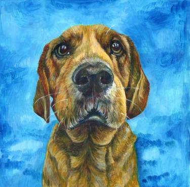 Print of Figurative Dogs Paintings by Sally Brennan