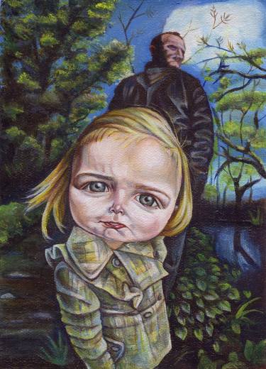 Print of Figurative Children Paintings by Sally Brennan