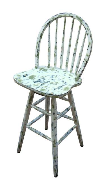 Folk Americana Farmhouse Cottage Bar Stool thumb