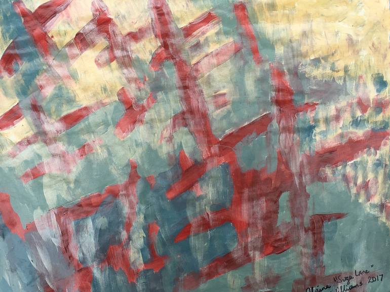 Original Abstract Expressionism Abstract Painting by Alaina Suga Lane Williams