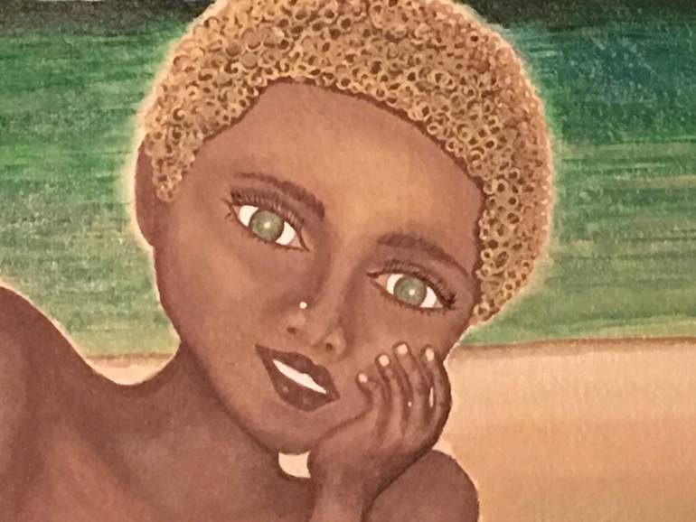 Original Figurative Beach Painting by Alaina Suga Lane Williams
