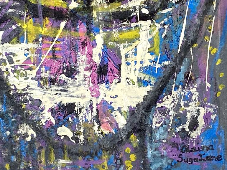 Original Abstract Painting by Alaina Suga Lane Williams