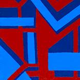 Bold Geometric Tribal Painting by Alaina Suga Lane Williams