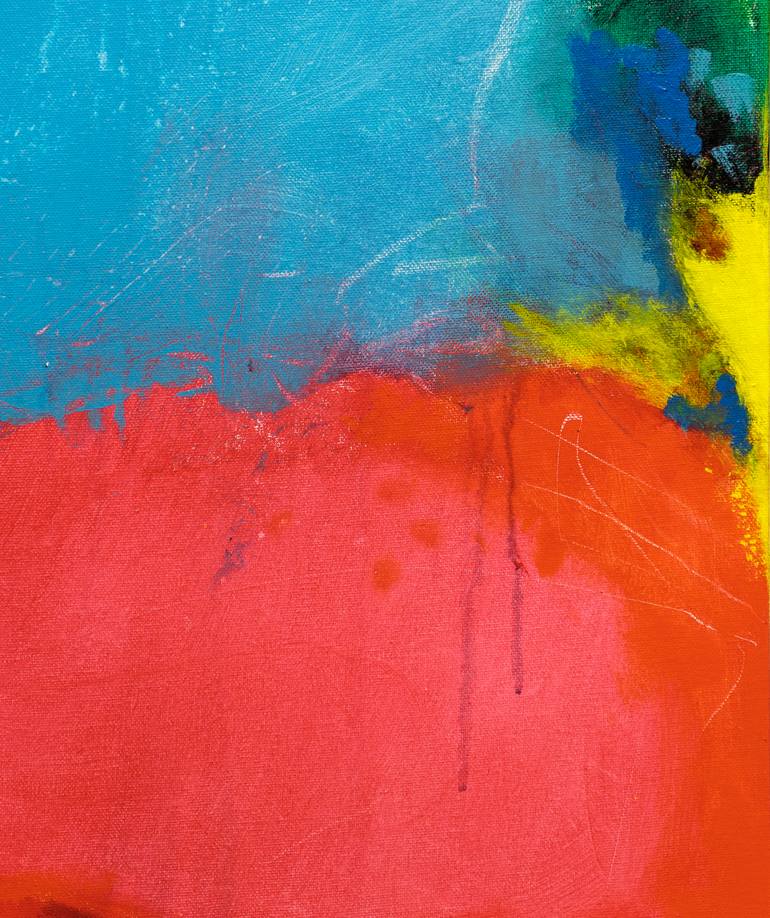 Original Abstract Expressionism Abstract Painting by Joe Papagoda