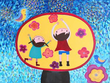 Print of Figurative Children Paintings by Sunny K Lee