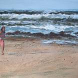 The girl with the flowered skirt by Nadia Viguier