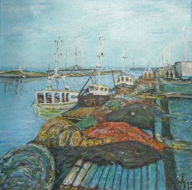Original Boat Paintings by Nadia Viguier