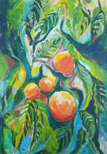 Print of Expressionism Garden Paintings by F Gulsima Baykal