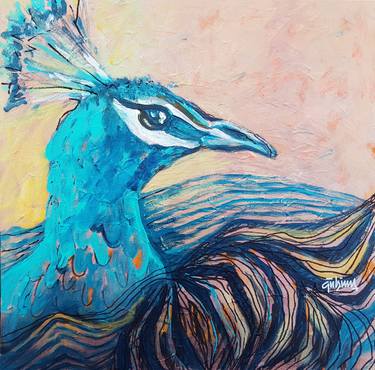 Original Abstract Expressionism Animal Paintings by F Gulsima Baykal