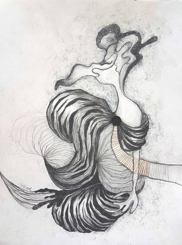 Print of Abstract Drawings by F Gulsima Baykal