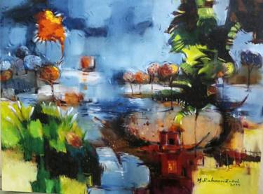 Original Abstract Landscape Paintings by Mohammad Rahman