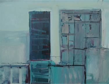 Original Abstract Expressionism Cities Paintings by Victor van de Lande