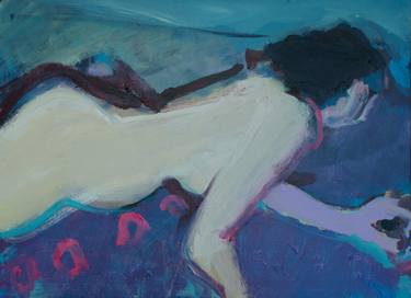 Original Abstract Expressionism Nude Paintings by Victor van de Lande